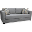 Decor-Rest Furniture Fabric Queen Sofabed 2465-61-QB DEPTH GREY28 IMAGE 2