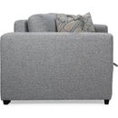Decor-Rest Furniture Fabric Queen Sofabed 2465-61-QB DEPTH GREY28 IMAGE 3