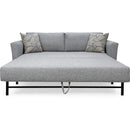 Decor-Rest Furniture Fabric Queen Sofabed 2465-61-QB DEPTH GREY28 IMAGE 4