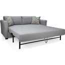 Decor-Rest Furniture Fabric Queen Sofabed 2465-61-QB DEPTH GREY28 IMAGE 5