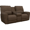 La-Z-Boy Cassian Reclining Loveseat with Console - Teak IMAGE 1