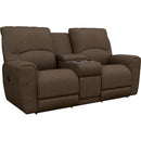 La-Z-Boy Cassian Reclining Loveseat with Console - Teak IMAGE 1