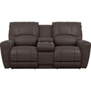 La-Z-Boy Cassian Reclining Loveseat with Console - Dark Chocolate IMAGE 2