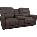 La-Z-Boy Cassian Power Reclining Loveseat with Headrest and Console - Dark Chocolate IMAGE 1