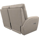 La-Z-Boy Cassian Power Reclining Loveseat with Headrest and Lumbar - Sand IMAGE 4