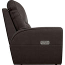 La-Z-Boy Cassian Power Reclining Loveseat with Headrest and Lumbar - Dark Chocolate IMAGE 3