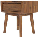  LH Imports Gia 1-Drawer Nightstand GIA001-BRN IMAGE 1