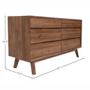  LH Imports Gia 6-Drawer Dresser GIA006-BRN IMAGE 3