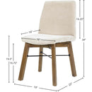  LH Imports Gia Dining Chair GIA025-BRN-S IMAGE 2