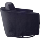  LH Imports Baltimo Swivel Glider Fabric Accent Chair FTH014S-VB IMAGE 4