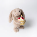 jELLYCAT - Bashful Beige 'Birthday' Bunny