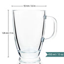 Express Glass Mugs set of 4