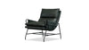 Meier Lounge Chair in Moss Green Leather