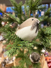 Feather Bird Clip-On Christmas Ornament